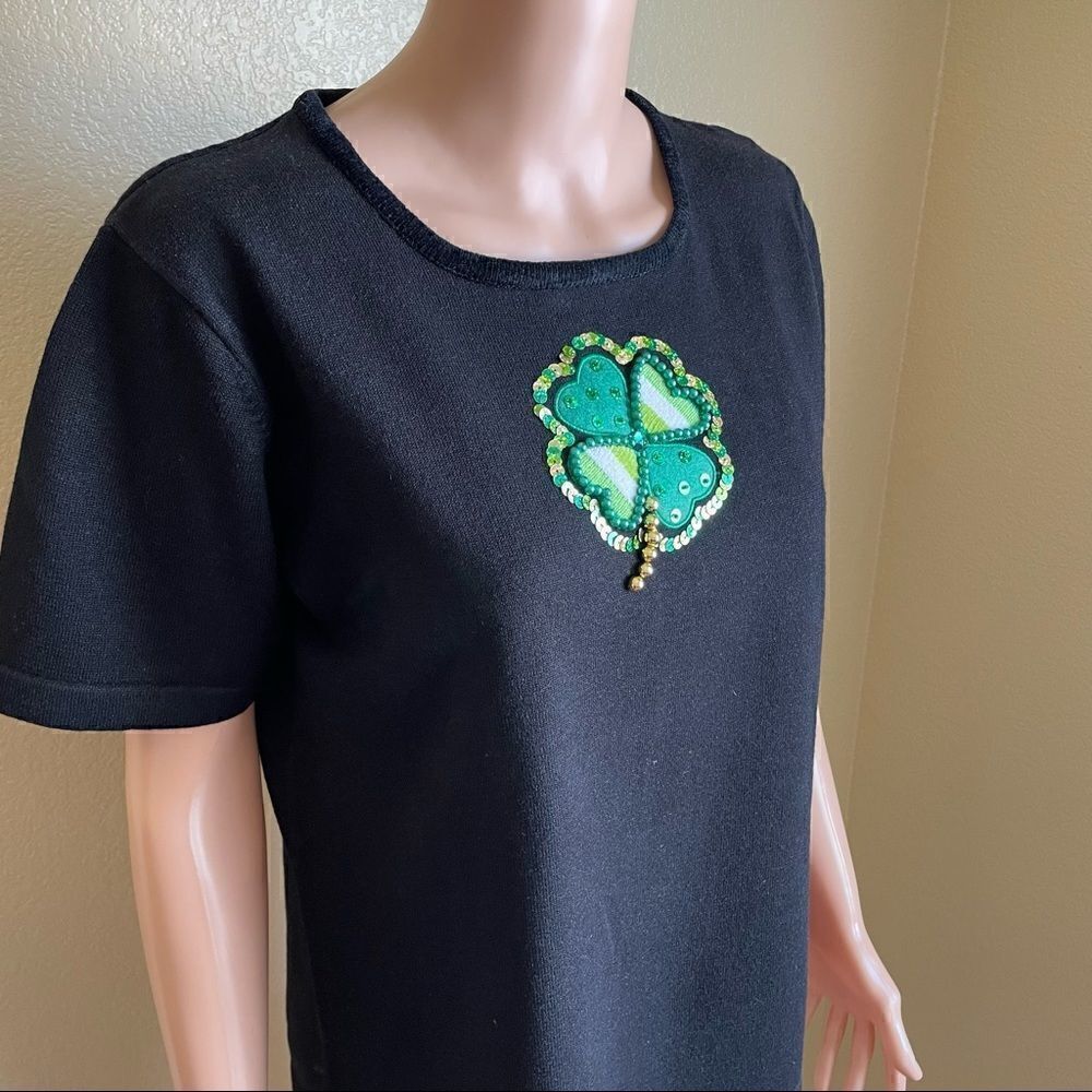 The Quacker Factory Shamrock Stpatrick’s Day Top … - image 2